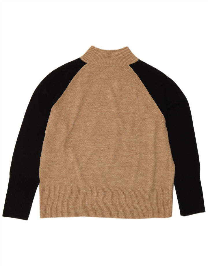 Marks & Spencer Dame Turtle Neck Jumper Sweater UK 14 Medium Beige