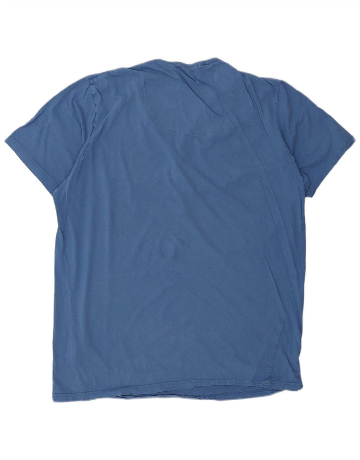 Jack & Jones Herre T-Shirt Top 2XL Blå Bomuld