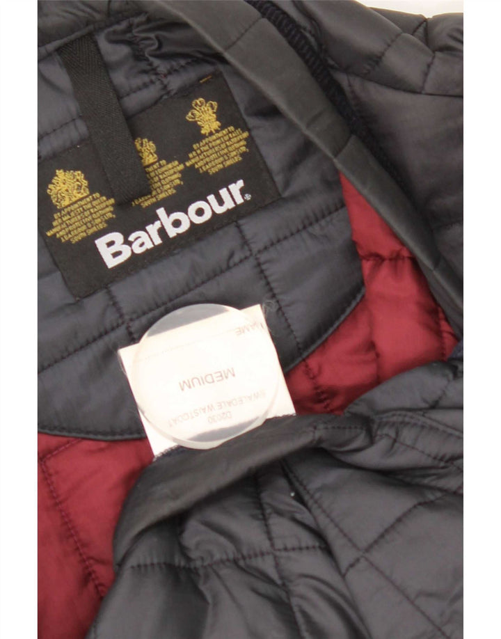 Barbour Herre Quiltet Gilet UK 38 Medium Navy Blue Polyamide