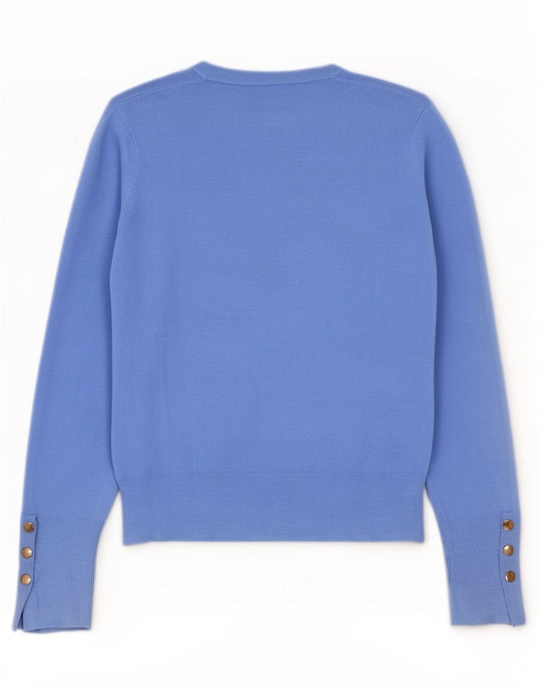 Zara Dame Jumper Sweater UK 14 Stor Blå