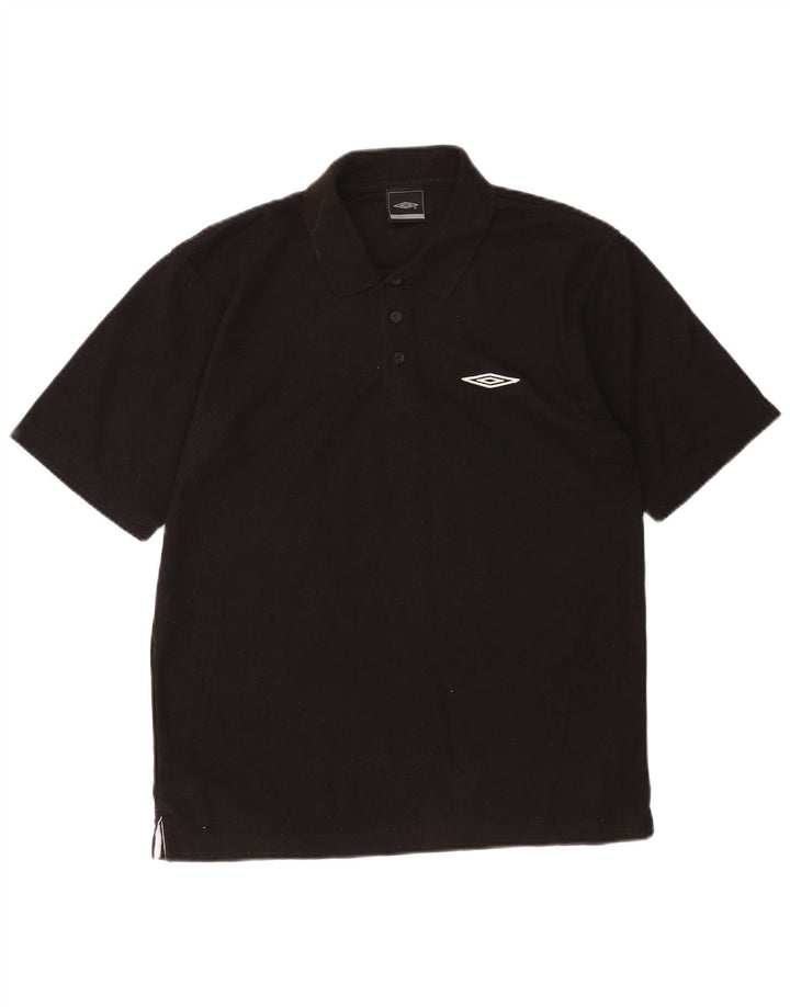 Umbro Herre Polo Shirt Medium Sort Polyester