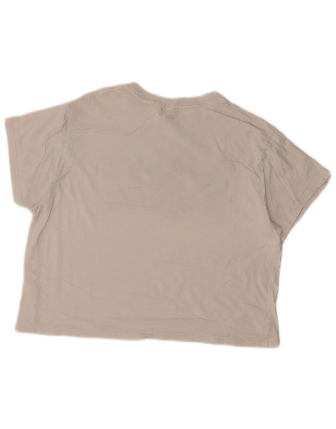 Levi's Womens Crop Oversized grafisk T-shirt top UK 10 Small White