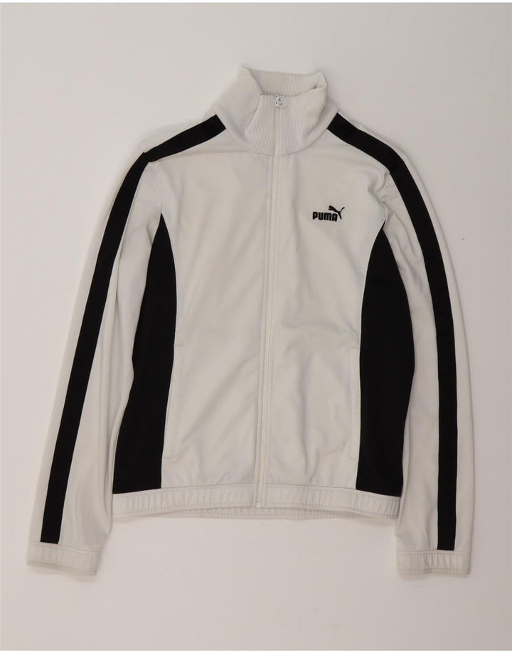 Puma Træningsdragt til mænd Topjakke Medium White Colourblock Polyester