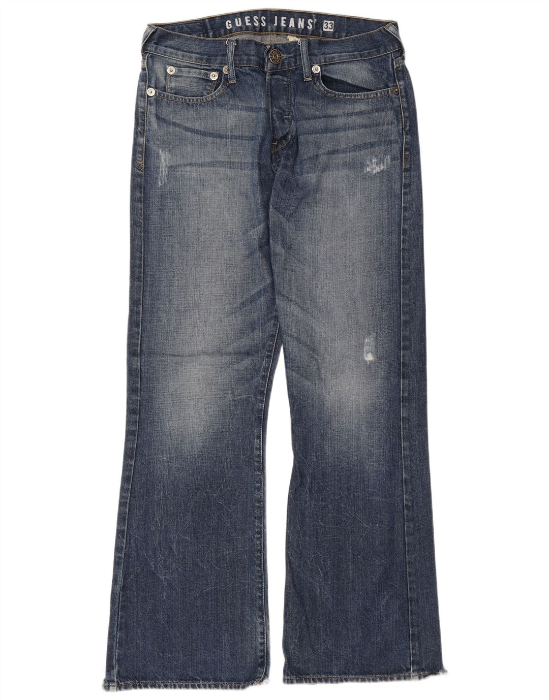 Guess Dame Bootcut Jeans W33 L33 Blå Bomuld