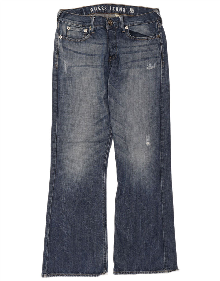 Guess Dame Bootcut Jeans W33 L33 Blå Bomuld