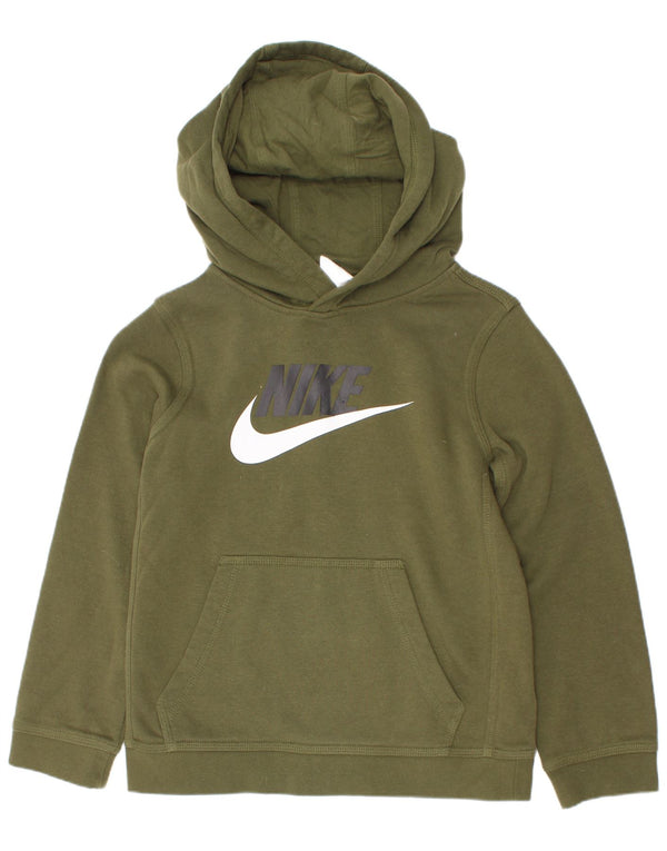 Nike drenge grafisk hættetrøje 8-9 år Lille Khaki Bomuld