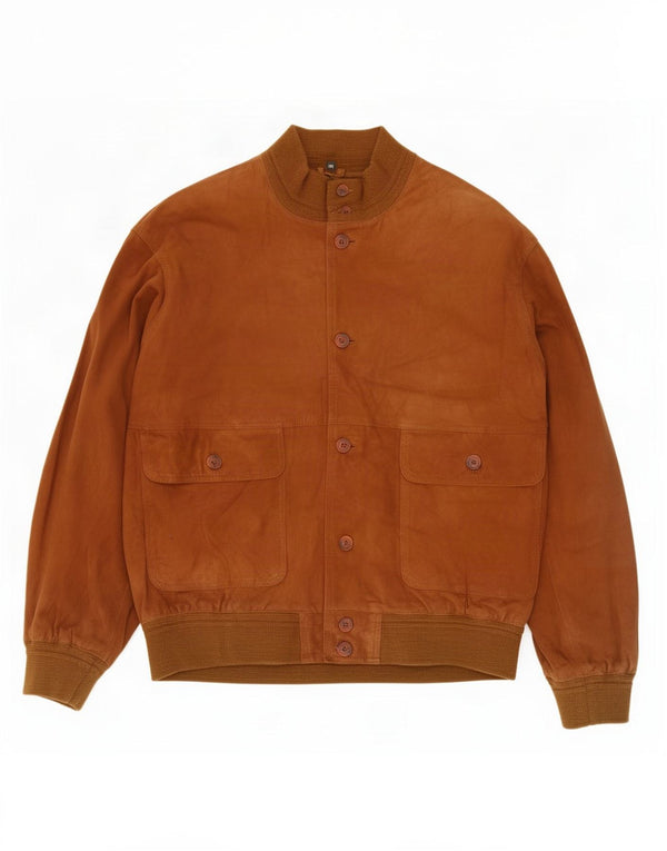 Vintage herre ruskind bomberjakke UK 42 XL Brun
