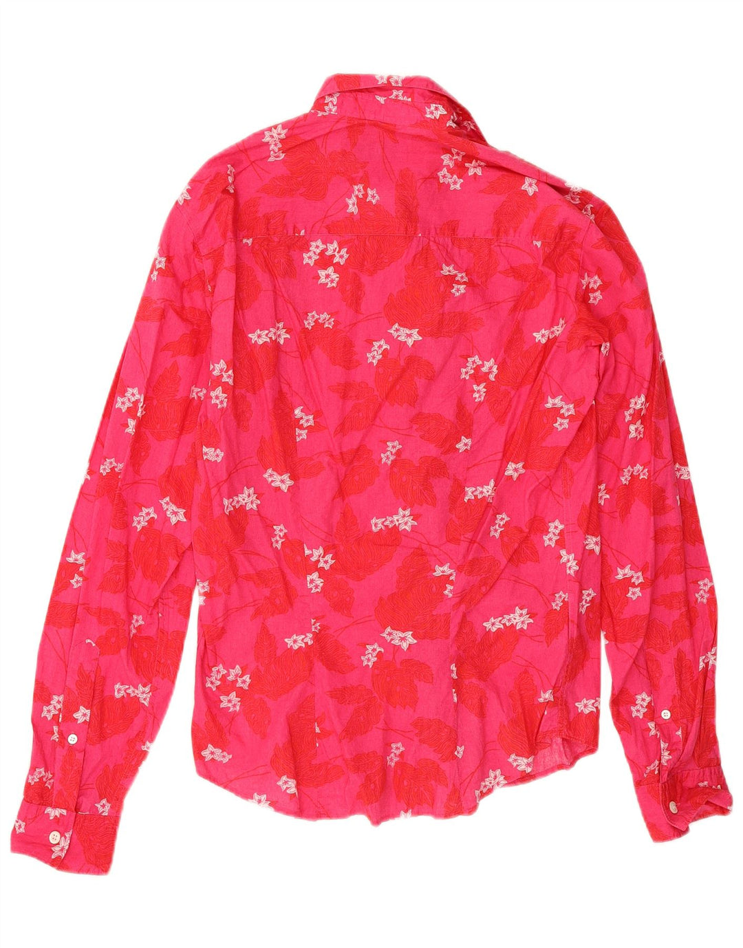 Hugo Boss herreskjorte lille pink blomstret bomuld