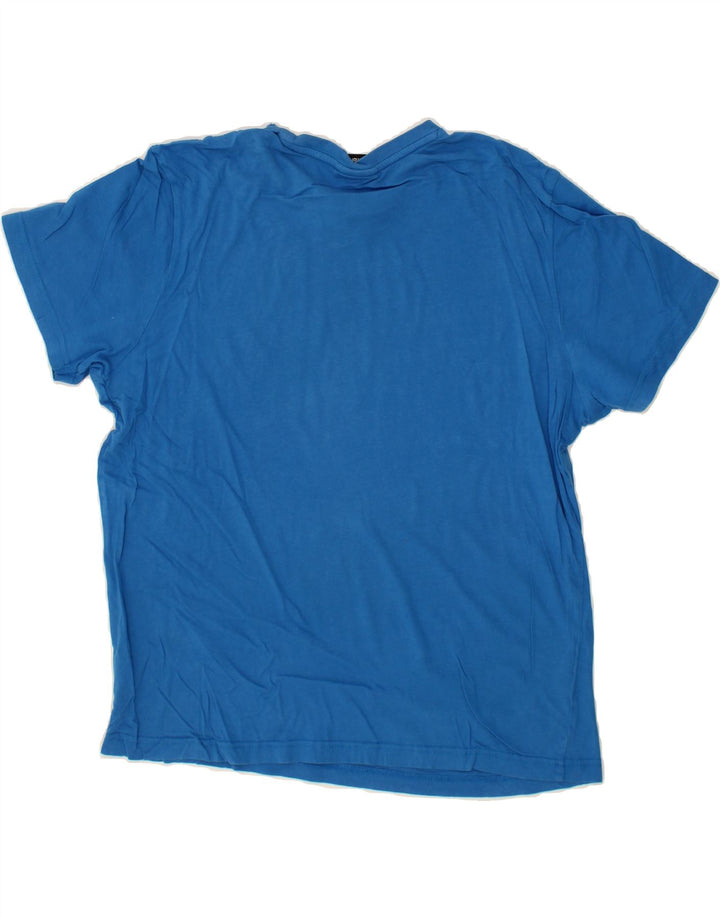 UMBRO Mens Graphic T-Shirt Top Large Blue Cotton Vintage Umbro and Second-Hand Umbro from Messina Hembry 