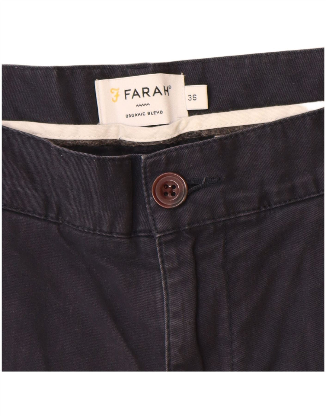 Farah Herre Chino Shorts W36 Large Navy Blue Bomuld