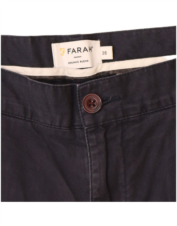 Farah Herre Chino Shorts W36 Large Navy Blue Bomuld
