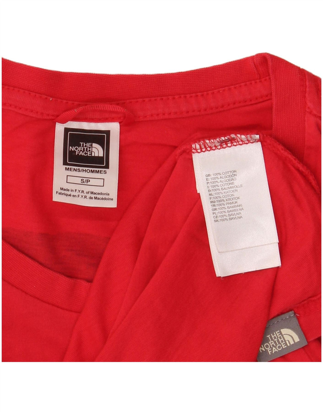 The North Face Herre Grafisk T-Shirt Top Lille Rød Bomuld