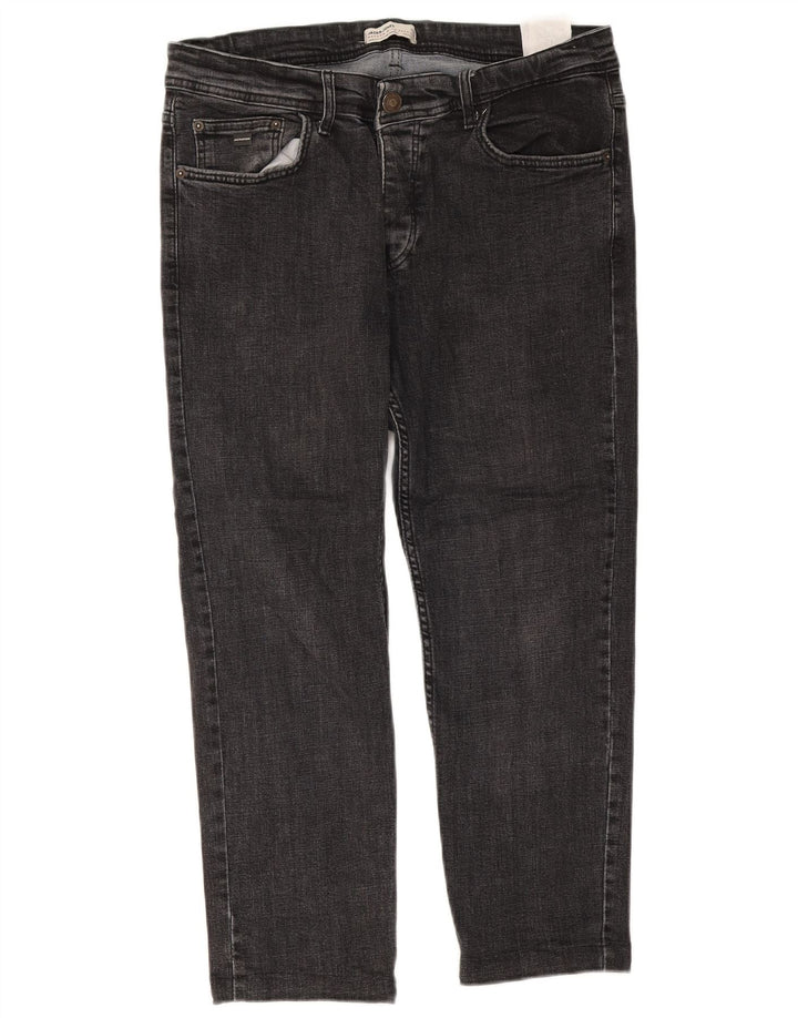 Jack & Jones herre cropped jeans W34 L25 grå