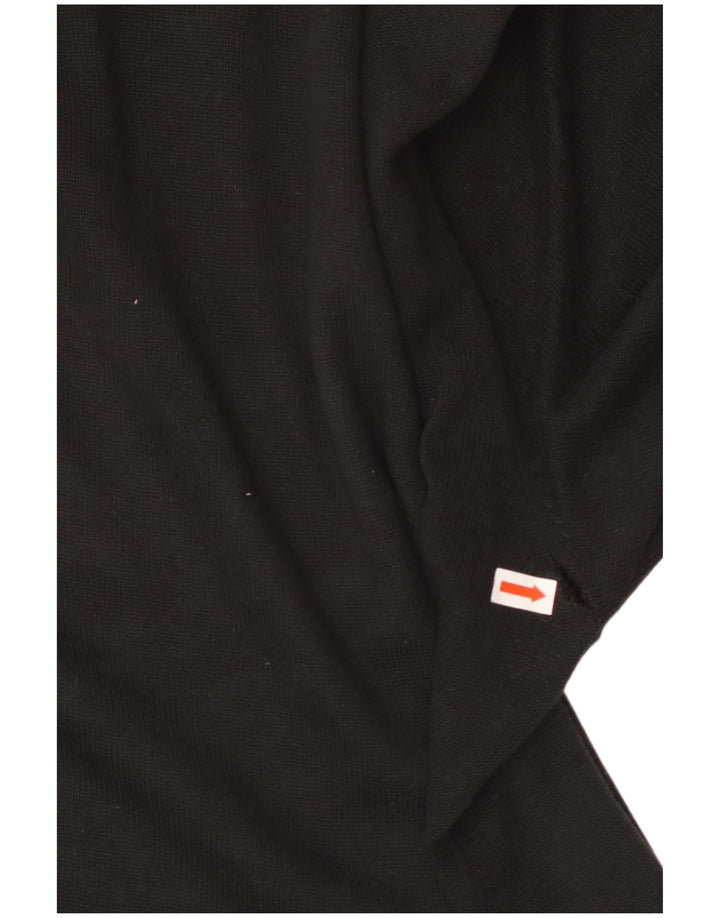 TOMMY HILFIGER Herre V-hals sweater Stor sort bomuld