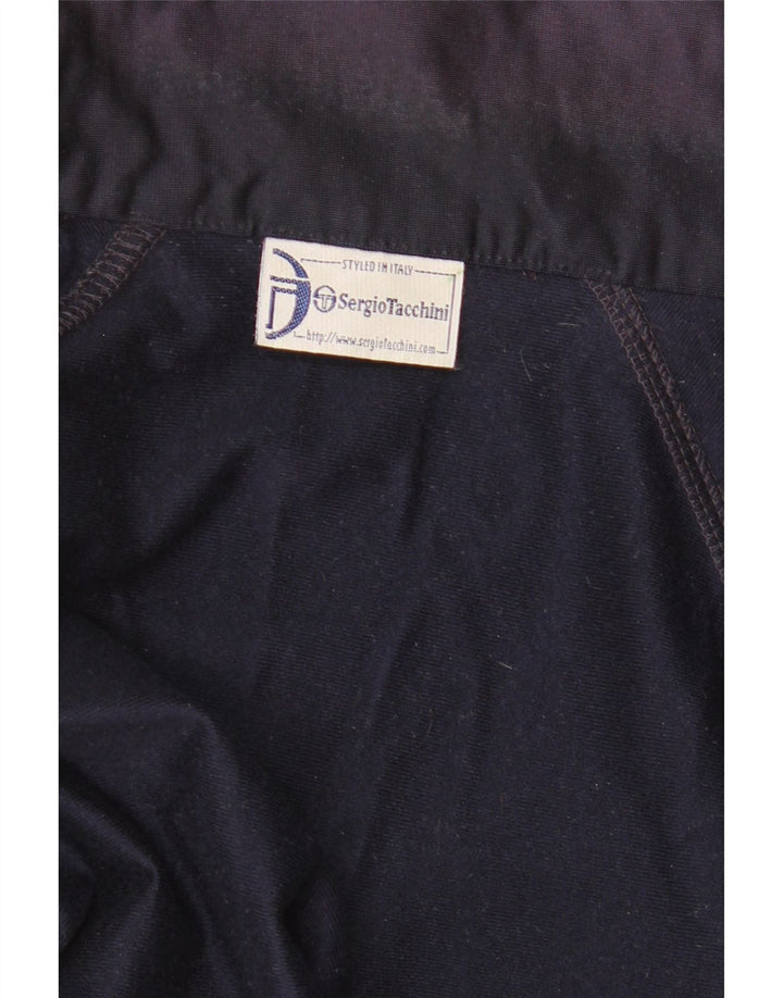 Sergio Tacchini Herre grafisk træningsdragt topjakke XL marineblå
