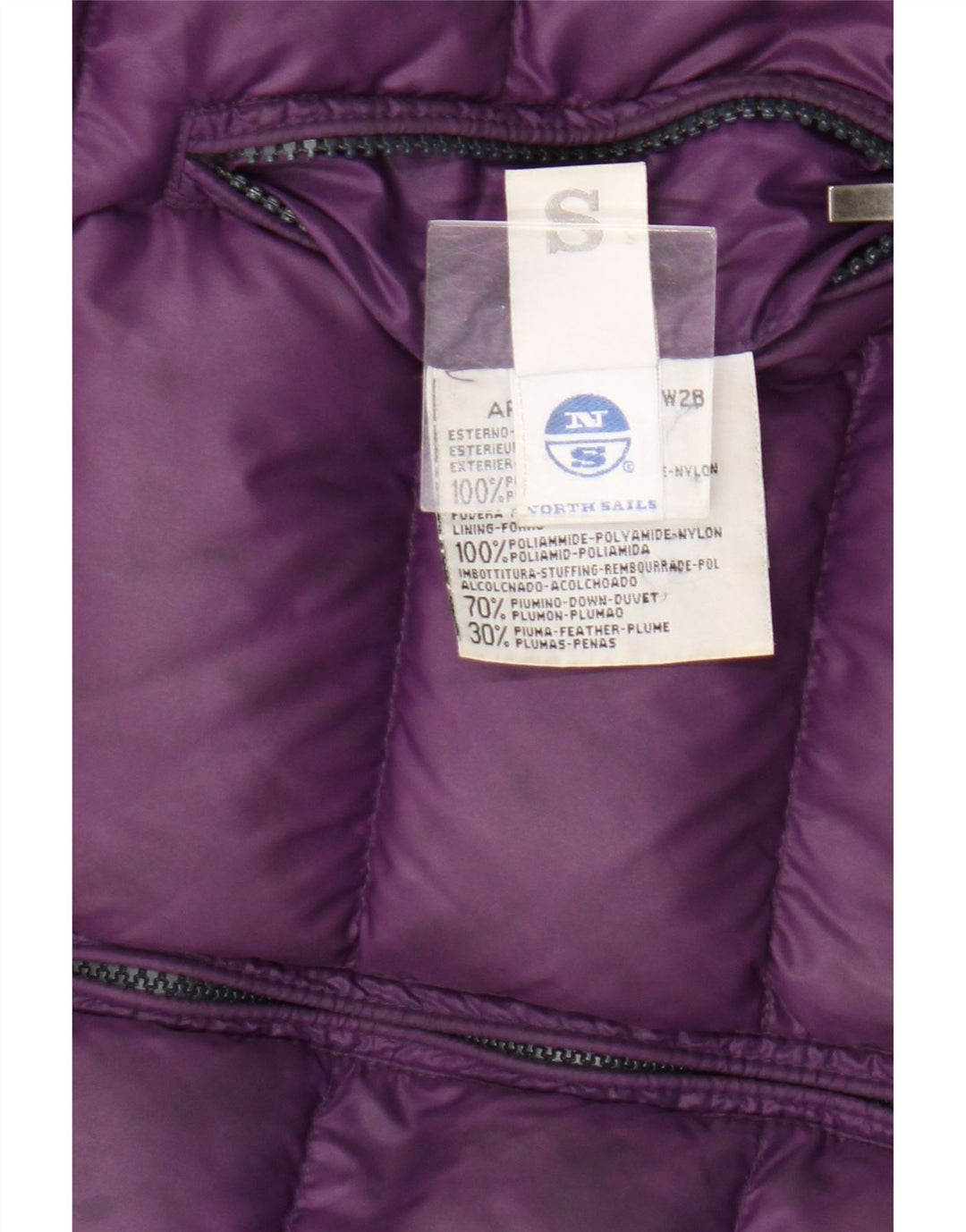 North Sails Womens Reversible Polstret Gilet UK 10 Small Purple Polyamide