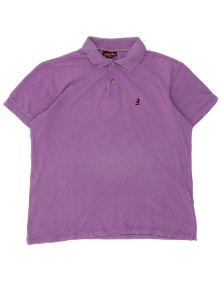 Marlboro Classics Poloshirt til mænd Medium Lilla Bomuld