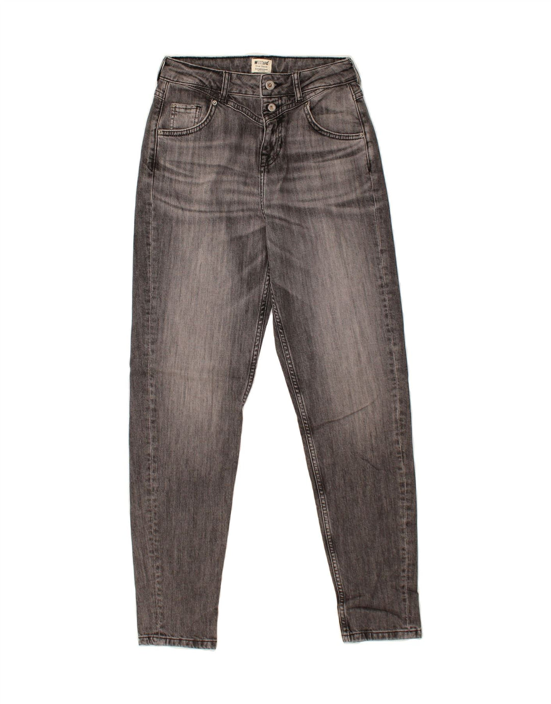 MUSTANG Womens Tapered Jeans W26 L30 Grey Cotton Vintage Mustang and Second-Hand Mustang from Messina Hembry 