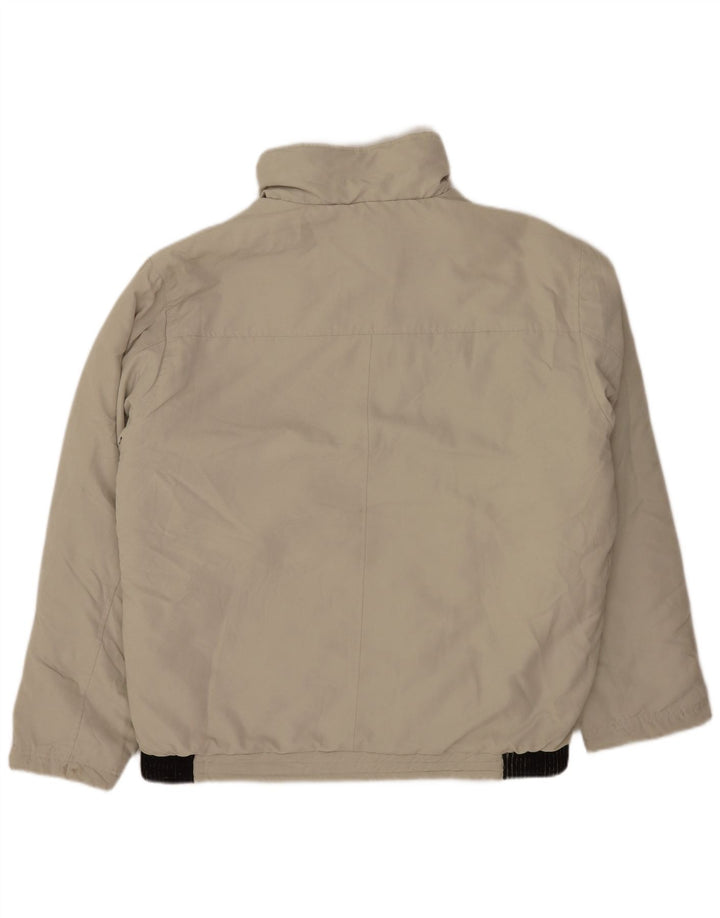 Vintage Bomber Jacket UK 42 XL Beige Colourblock Polyester