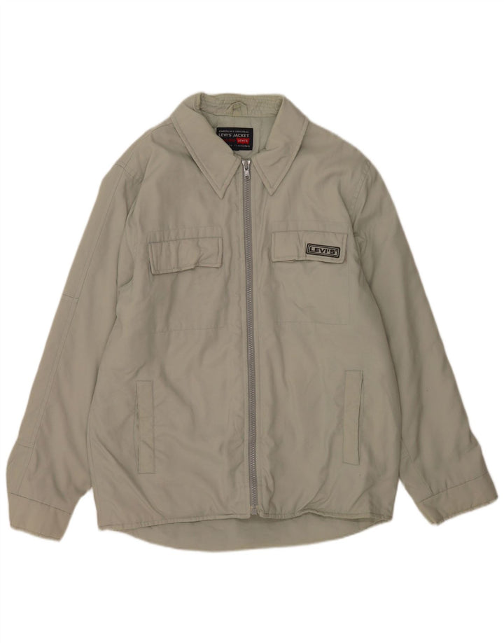 Levi's Herre Utility Jacket UK 40 Large Grå Polyamid