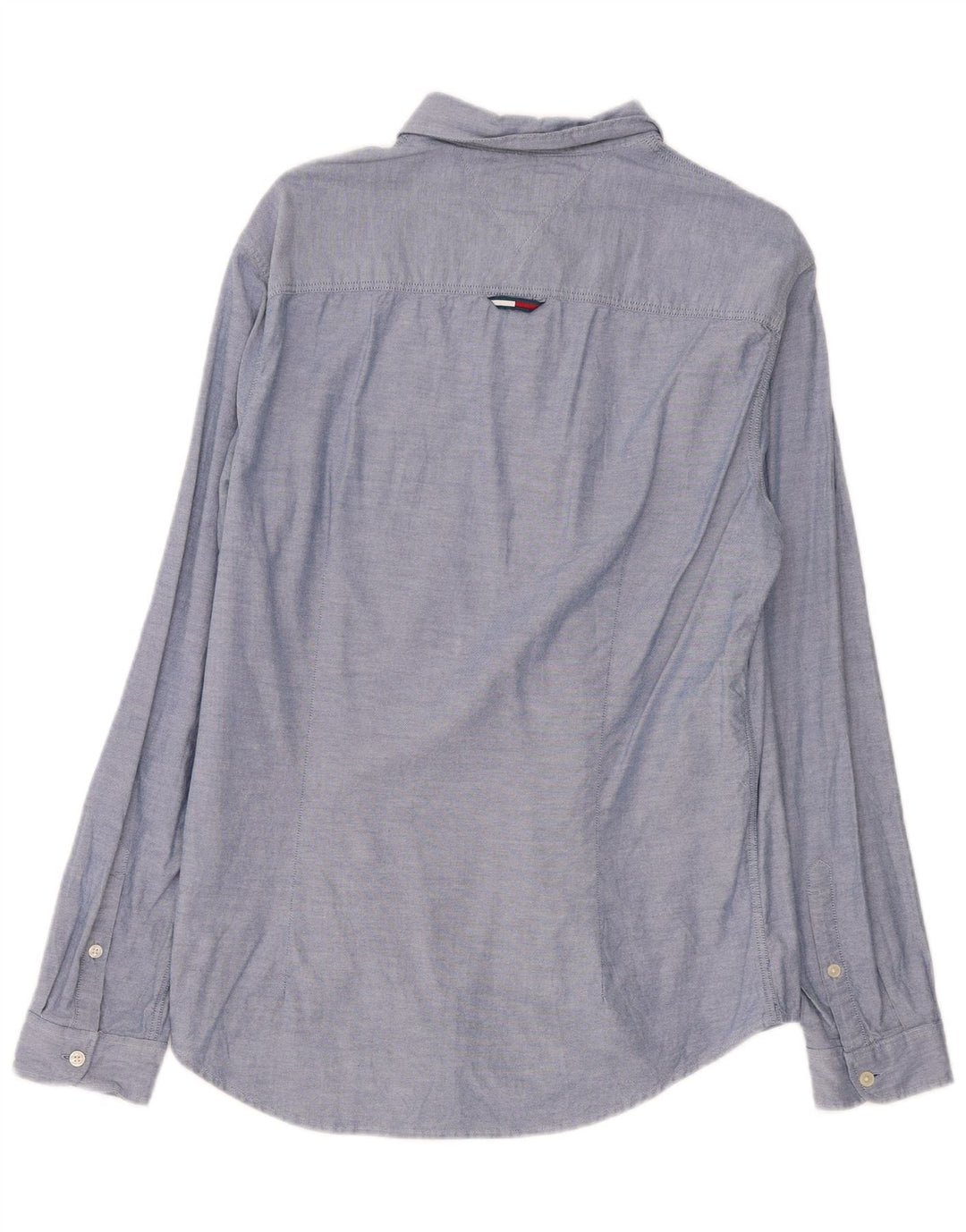 Tommy Hilfiger Herre Slim Fit Skjorte Stor Blå Bomuld
