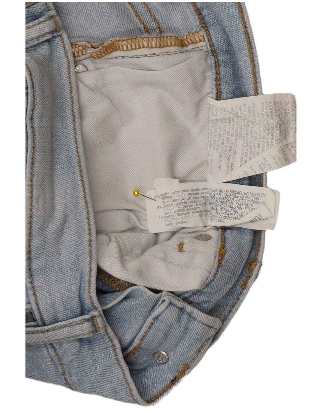Zara Herre Slim Jeans EU 44 Large W34 L30 Blå Bomuld