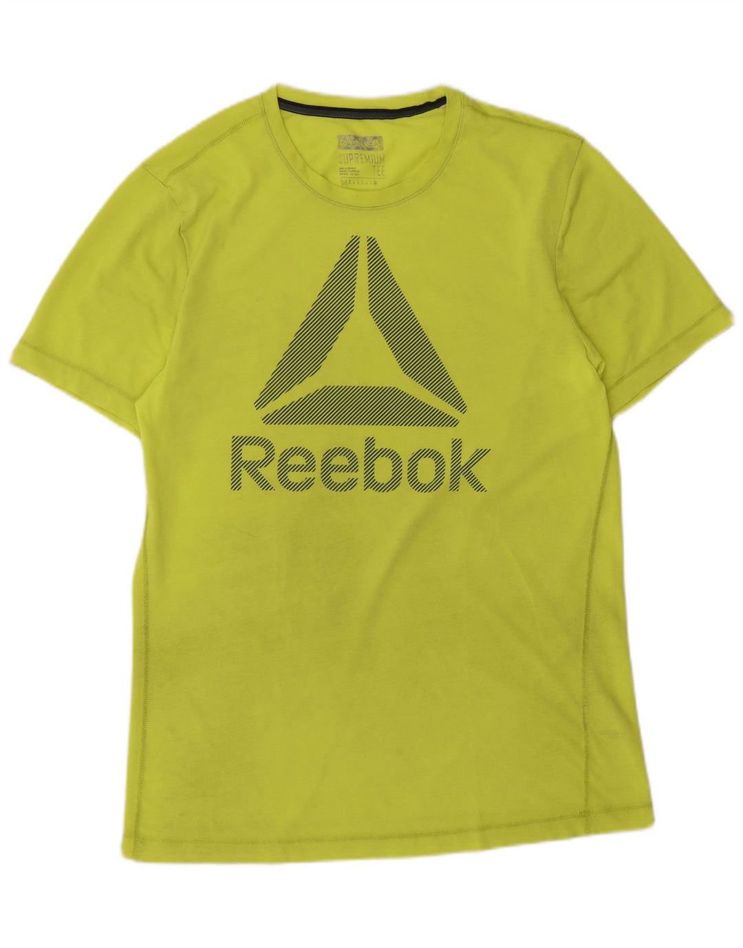 Reebok Herre grafisk T-shirt top mellemgrøn polyester