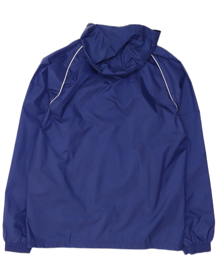 Adidas Herre grafisk regnjakke med hætte UK 38 Medium Navy Blue Polyester