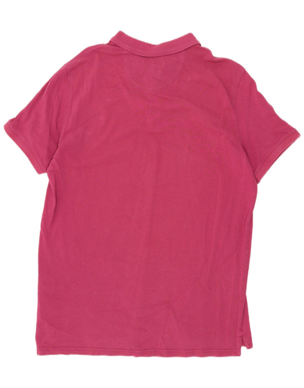 Massimo Dutti Herre Polo Shirt XL Pink Bomuld