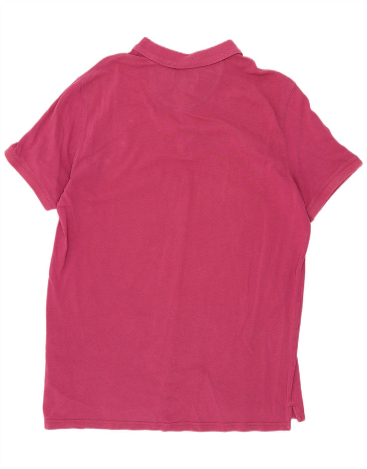 Massimo Dutti Herre Polo Shirt XL Pink Bomuld