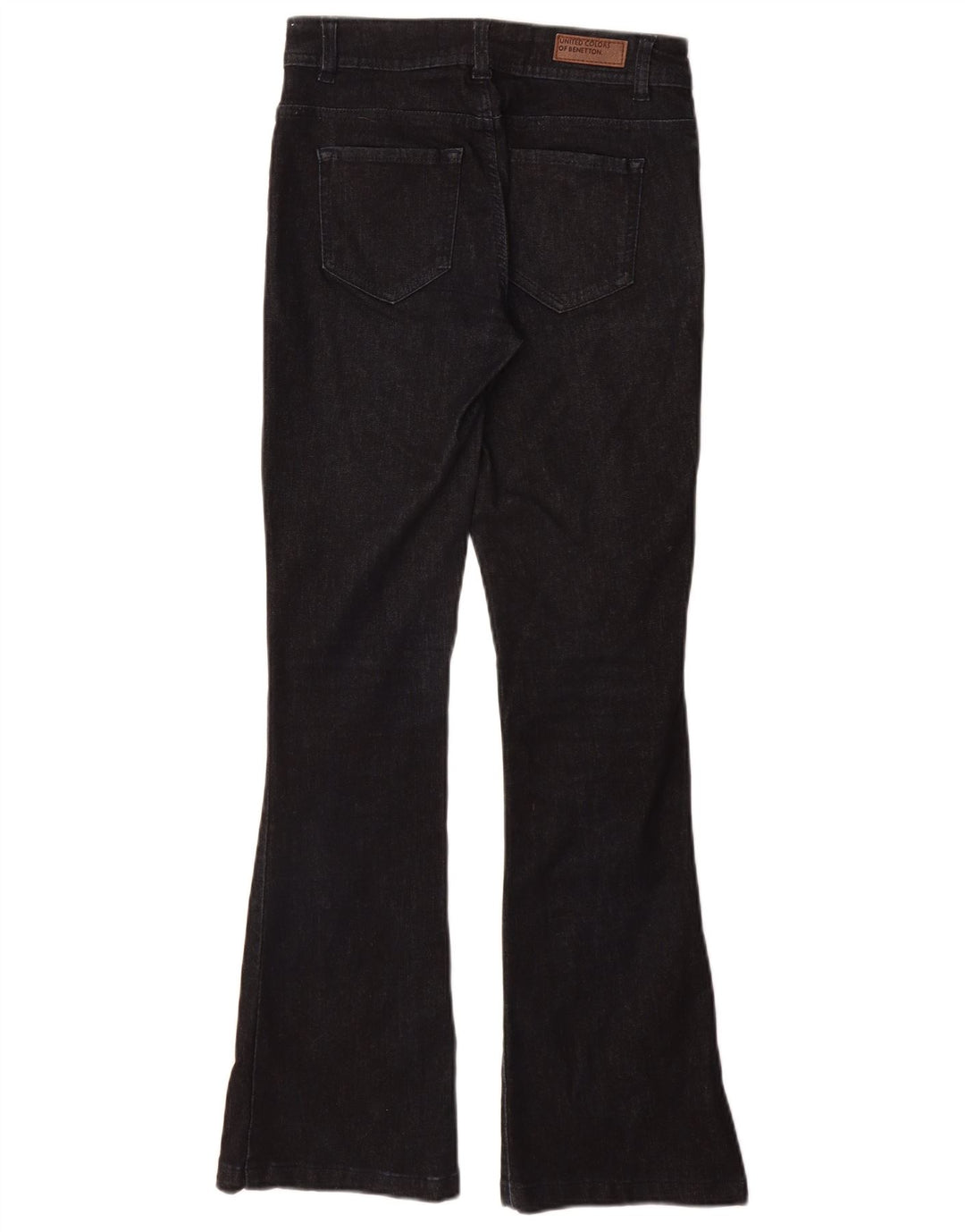 Benetton Dame Bootcut Jeans W27 L30 Marineblå Bomuld