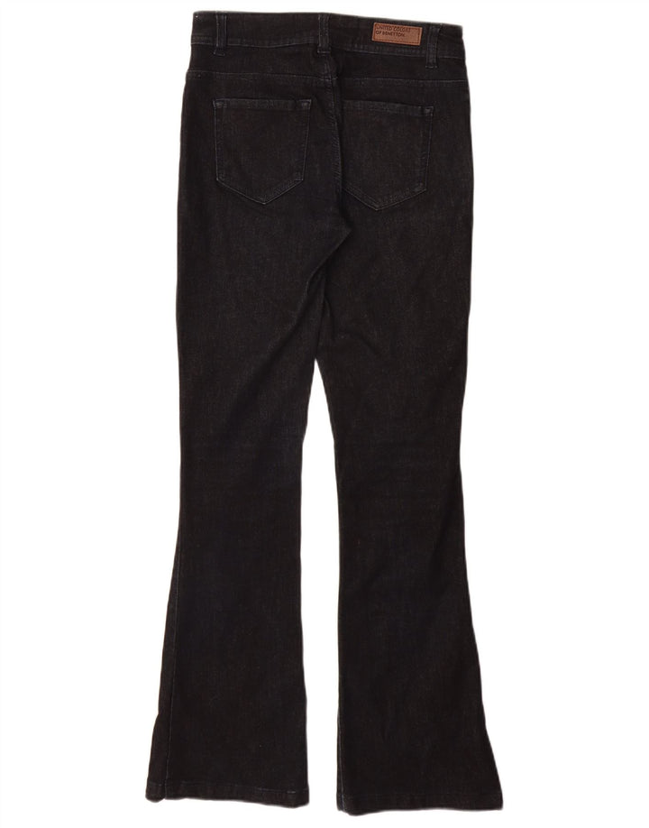 Benetton Dame Bootcut Jeans W27 L30 Marineblå Bomuld