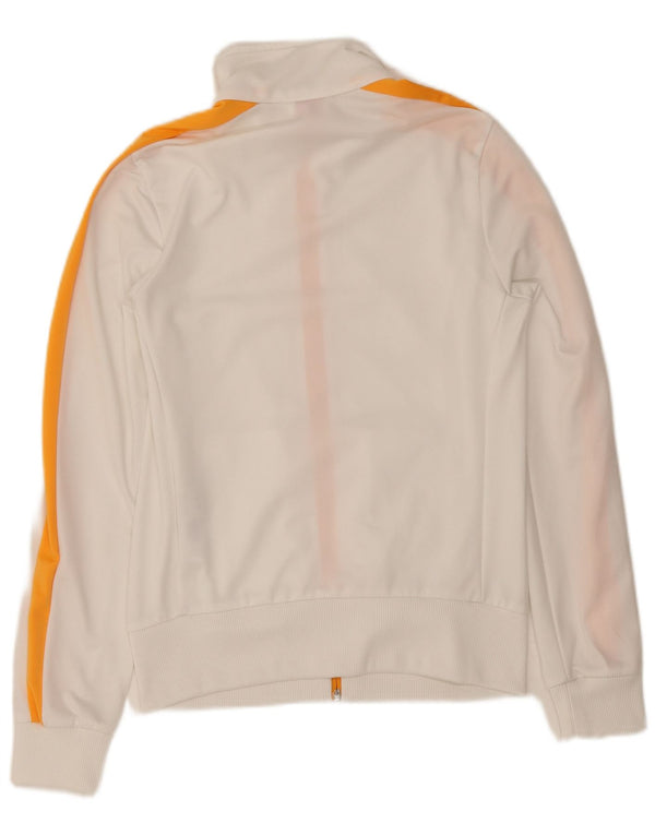 Puma træningsdragt topjakke til kvinder UK 12 Medium White Colourblock Polyester