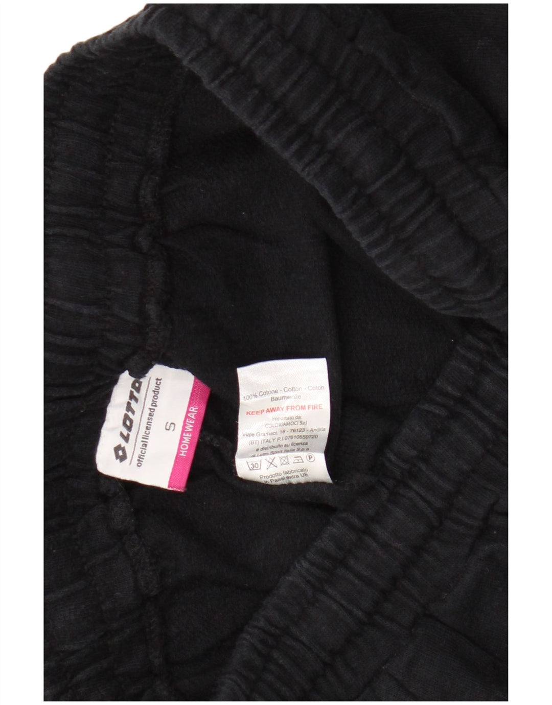 LOTTO Træningsdragt til kvinder Joggers UK 10 Small Black Bomuld