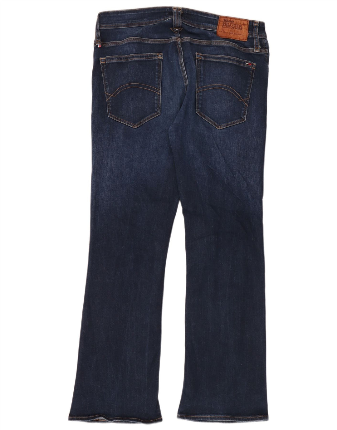 Tommy Hilfiger Herre Zathan Bootcut Jeans W34 L30 Marineblå Bomuld