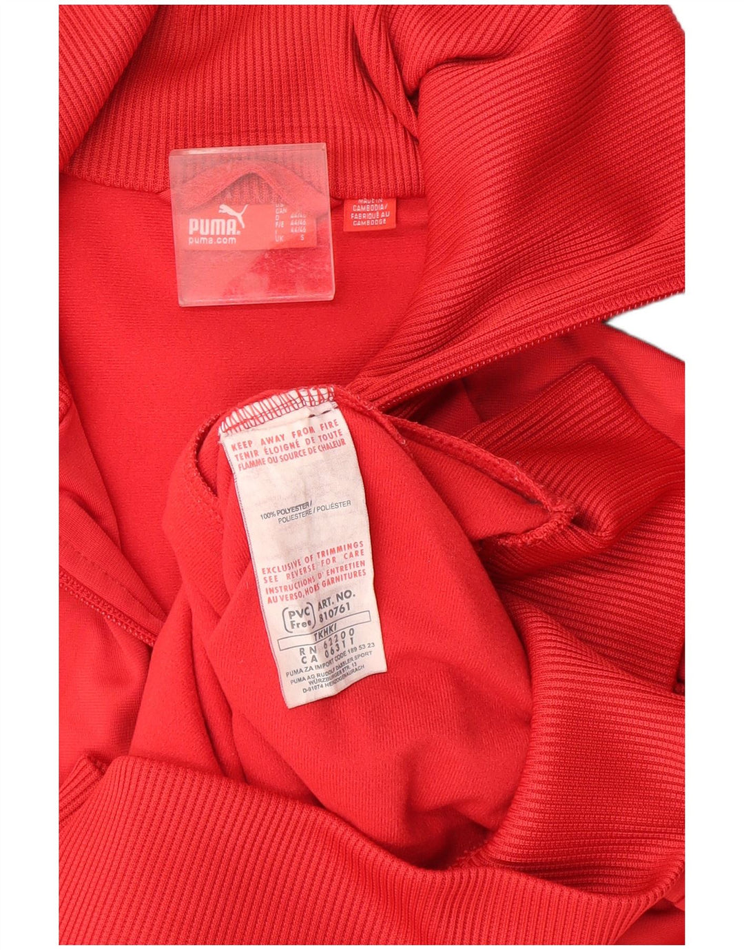 Puma Træningsdragt Topjakke til mænd Lille Rød Colourblock Polyester