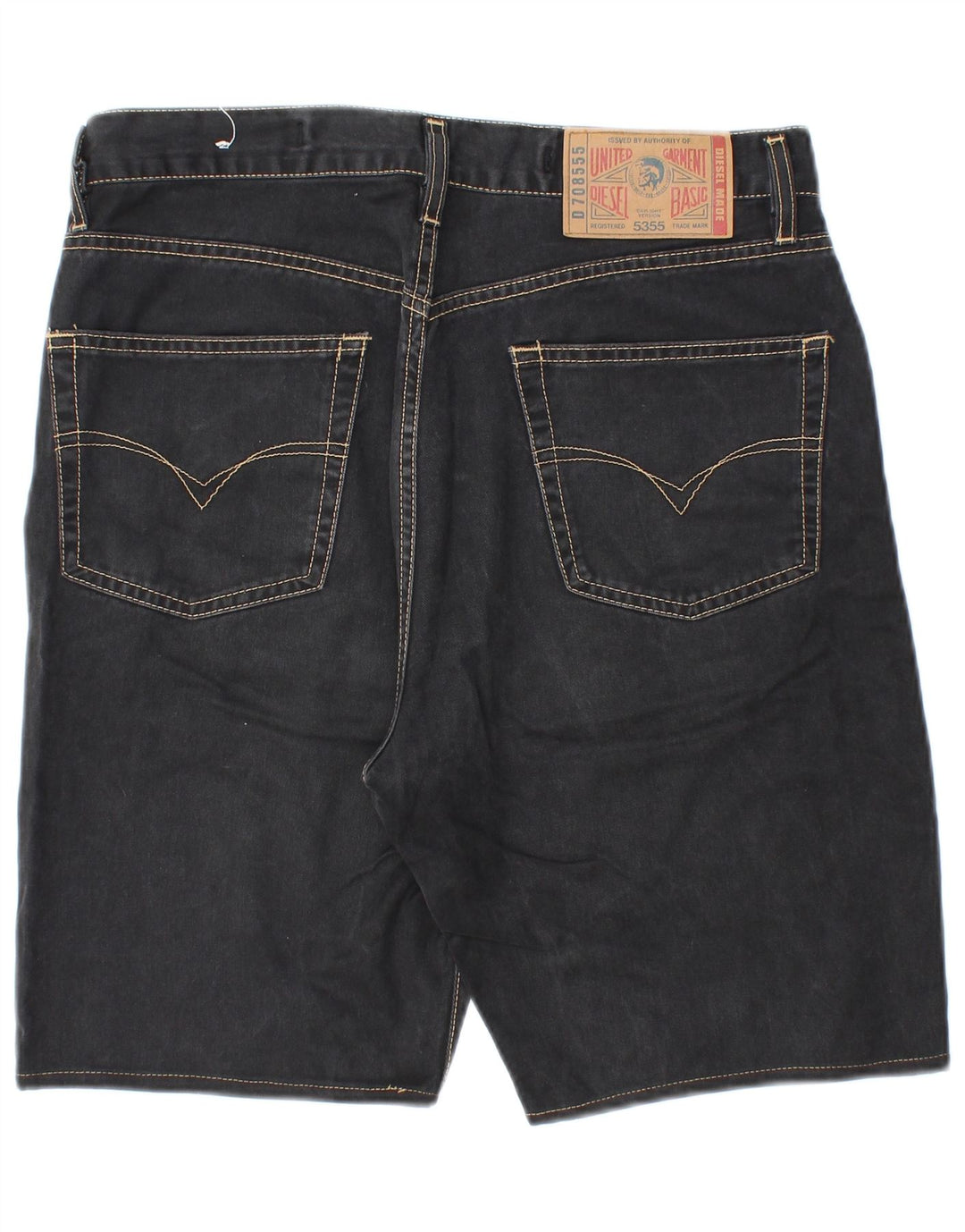 DIESEL Herre Denim Shorts W32 Medium Sort Bomuld