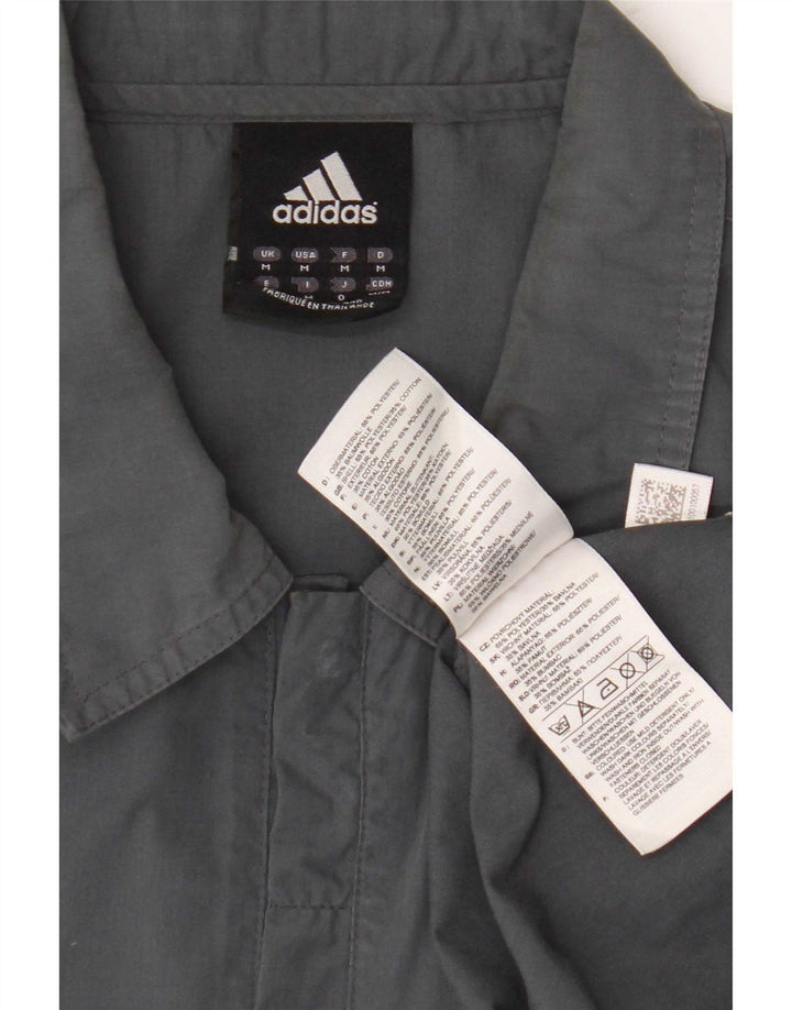 Adidas Kortærmet Herreskjorte Medium Grey Colourblock Polyester
