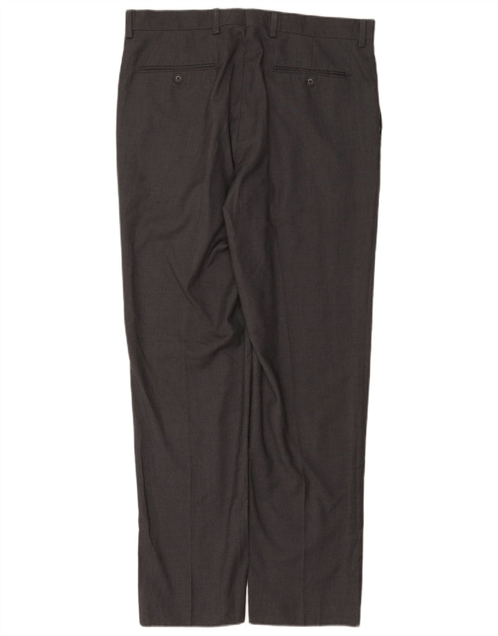 RALPH LAUREN Lige jakkesæt til mænd W34 L32 Grå polyester