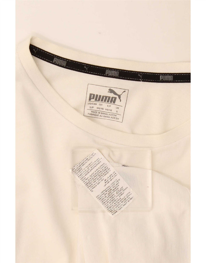 Puma herre T-shirt top lille hvid bomuld