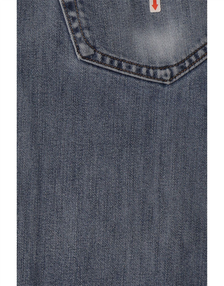 Marks & Spencer Herre Blue Harbor Straight Jeans W32 L29 Blå Bomuld