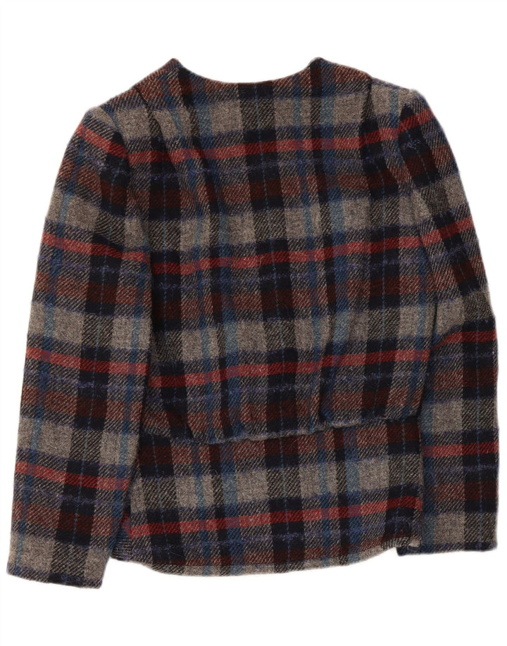 Erreuno Dame 1-knaps blazerjakke IT 42 Medium Flerfarvet ternet uld