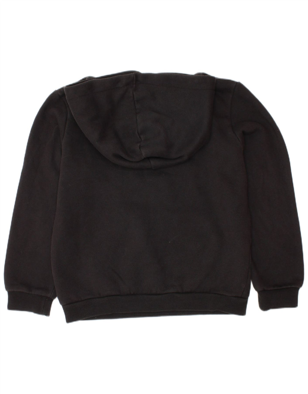 PUMA Grafisk hættetrøje til drenge 7-8 år Sort bomuld