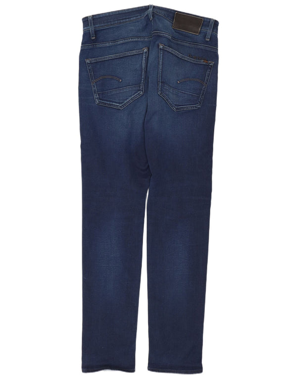 G-Star Herre 3301 Slim Jeans W32 L34 Marineblå Bomuld
