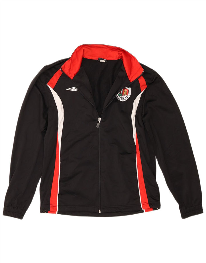 Umbro Boys Tracksuit Topjakke 13-14 år XL Sort Colourblock Polyester