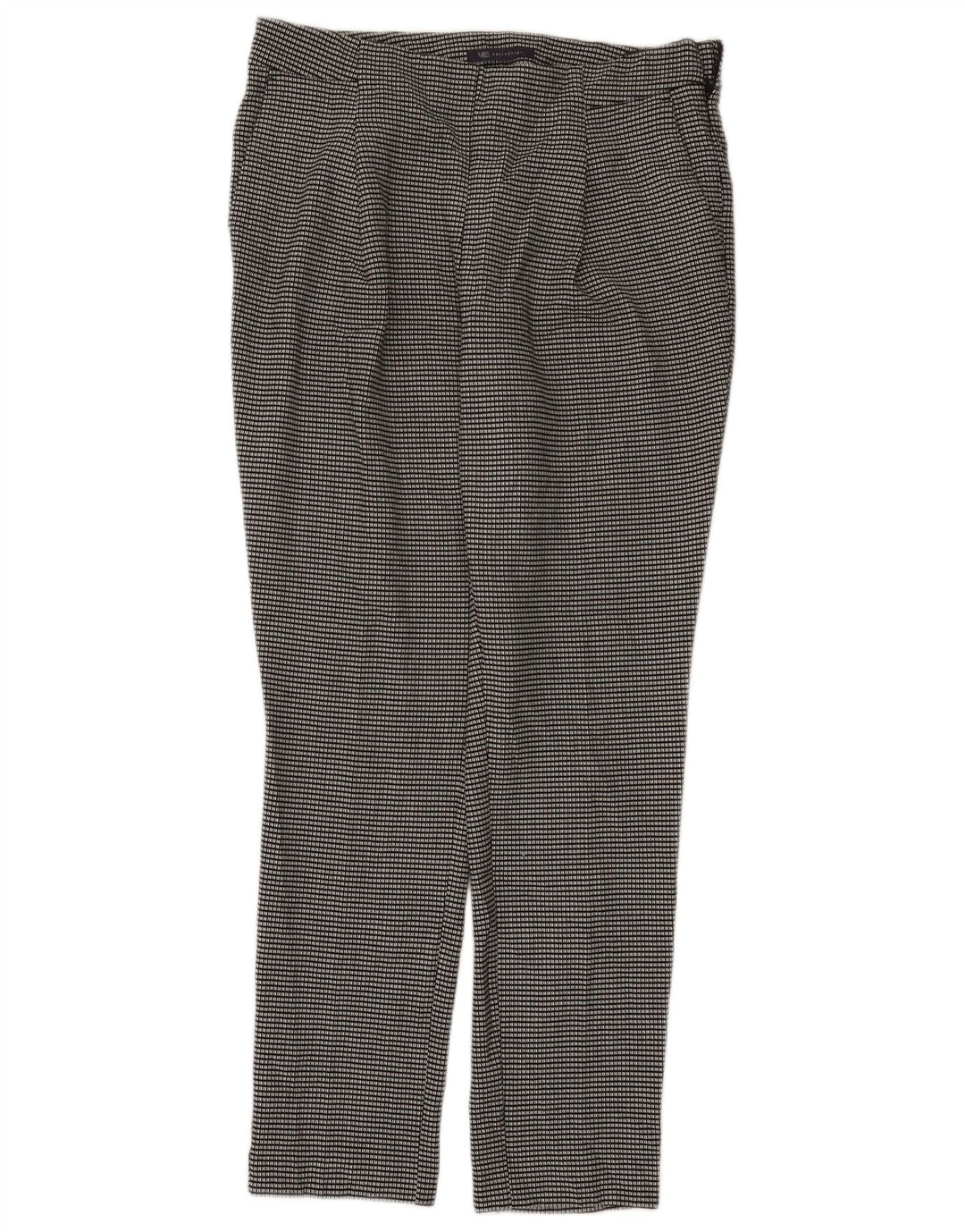 Marks & Spencer Chinobukser til kvinder UK 12 Medium W32 L29 Sort ternet