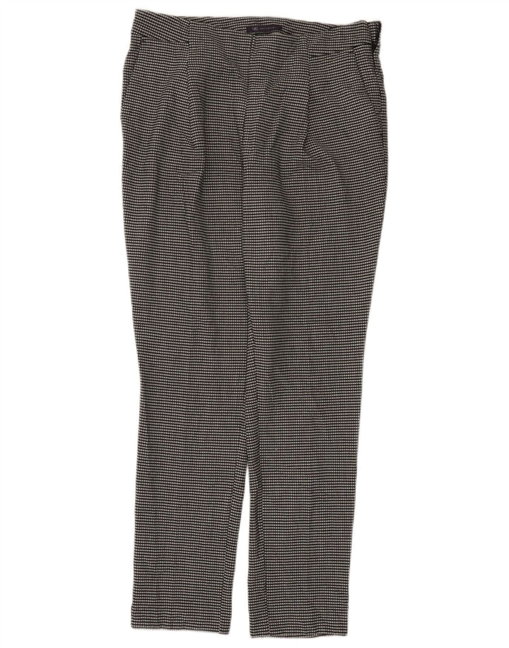 Marks & Spencer Chinobukser til kvinder UK 12 Medium W32 L29 Sort ternet