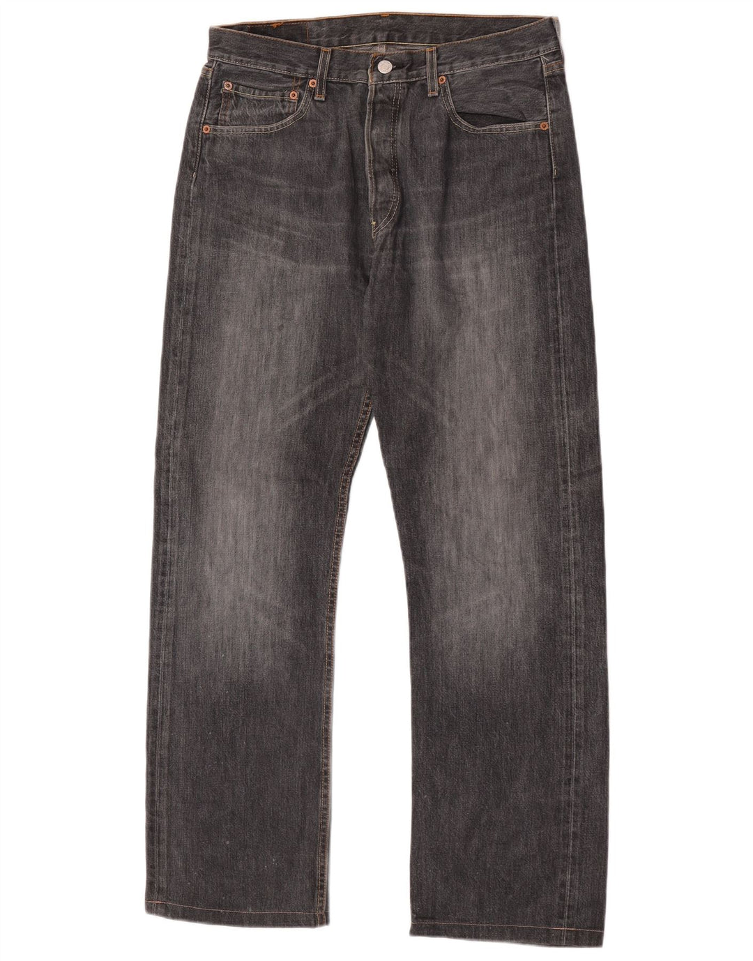 Levi's Herre 501 Straight Jeans W33 L30 Grå