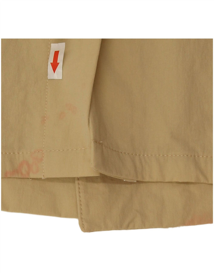 Zara Herre Dobbeltradet Frakke UK 40 Stor Beige Polyamid