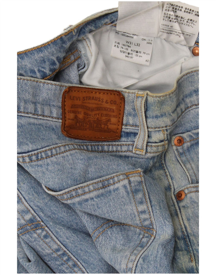 Levi's Dame Ribcage Flared Jeans W31 L32 Blå Bomuld